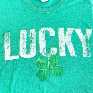 Lucky Clover T-Shirt St. Patrick’s Day Irish sz M